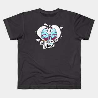 Parrots in Love Kids T-Shirt